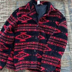 Coldwater Creek Patterned Sweater Jacket